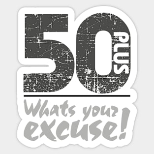 50 Plus Sticker